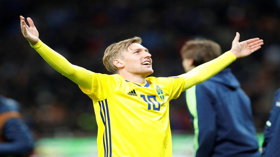 Sweden midfielder Emil Forsberg